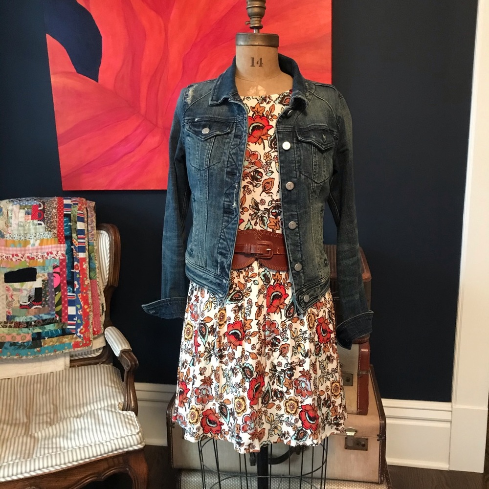 ModCloth | Moon floral dress size small